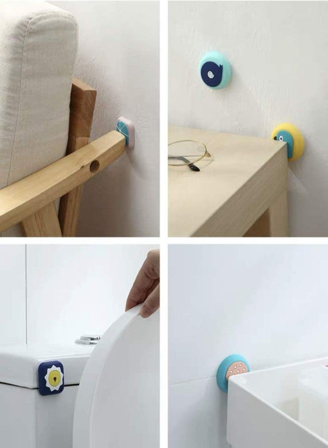 OANGO 2 pcs Cartoon Silicone Door Stopper Handle Crash Pad Wall Protectors, Self Adhesive Bumper Guard Stopper Rubber Anti Collision Stop Stick (Random Mix Pattern) - Image 4